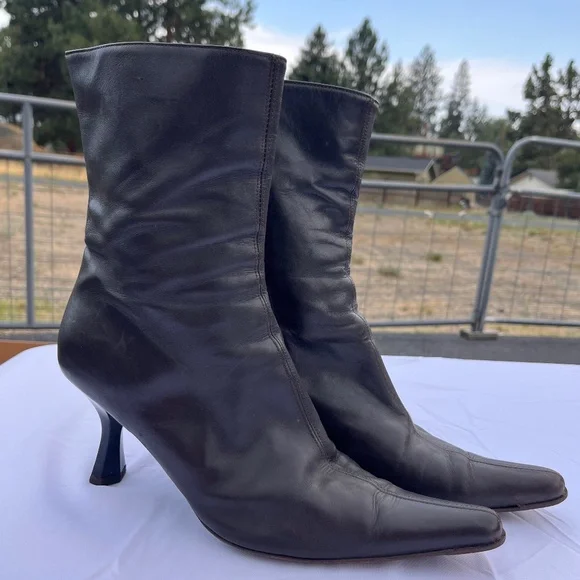 Chuckies New York Brown Leather Booties | Size 40 | US Size 9 - Picture 1 of 9